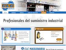 Tablet Screenshot of clcmaquinaria.es